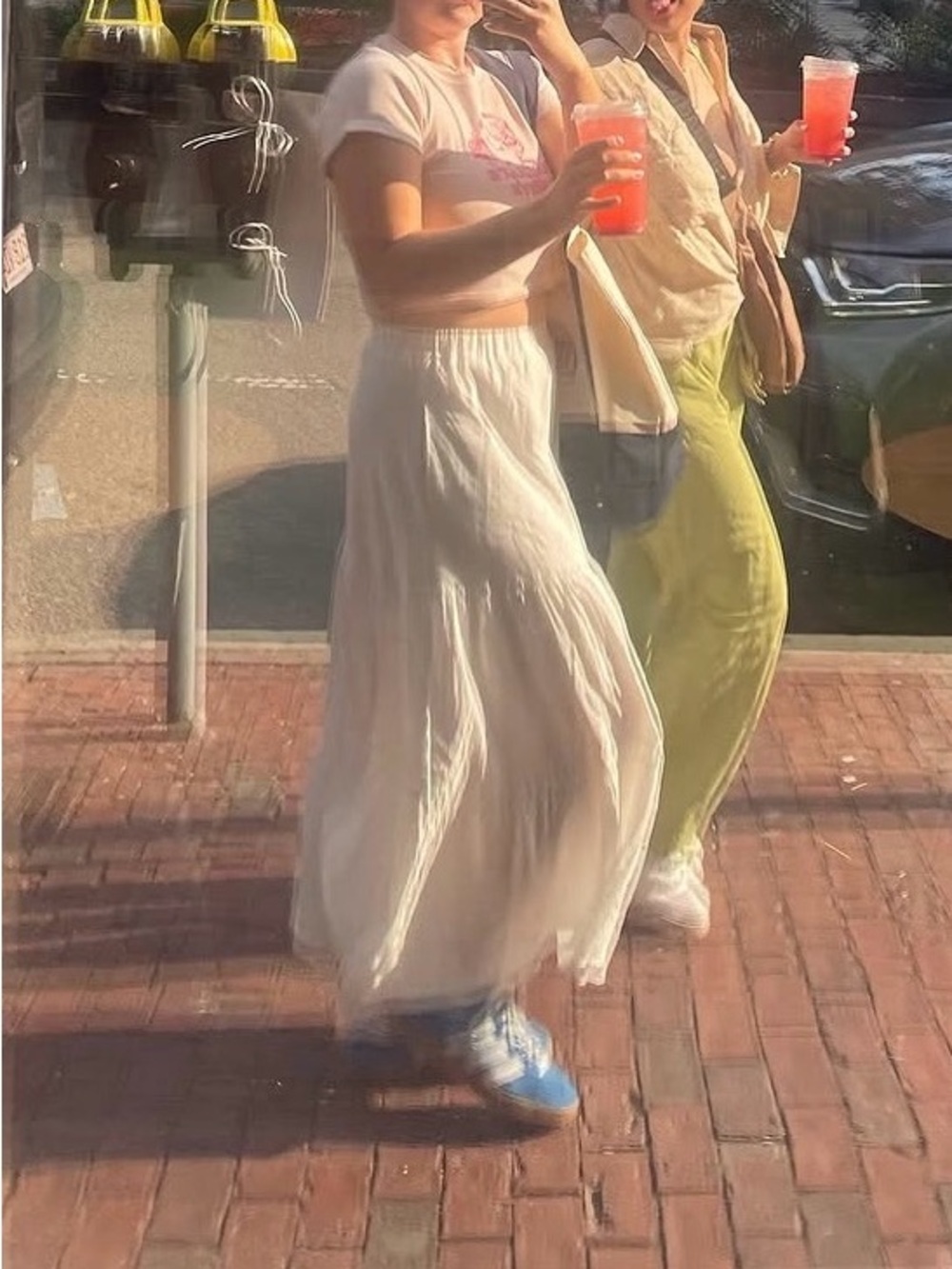 Women's Flowing White Maxi Skirt - Lightweight Summer Skirt